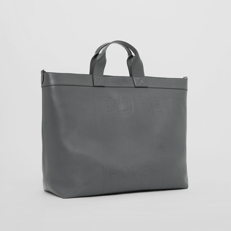 Horseferry Embossed Leather Tote 7