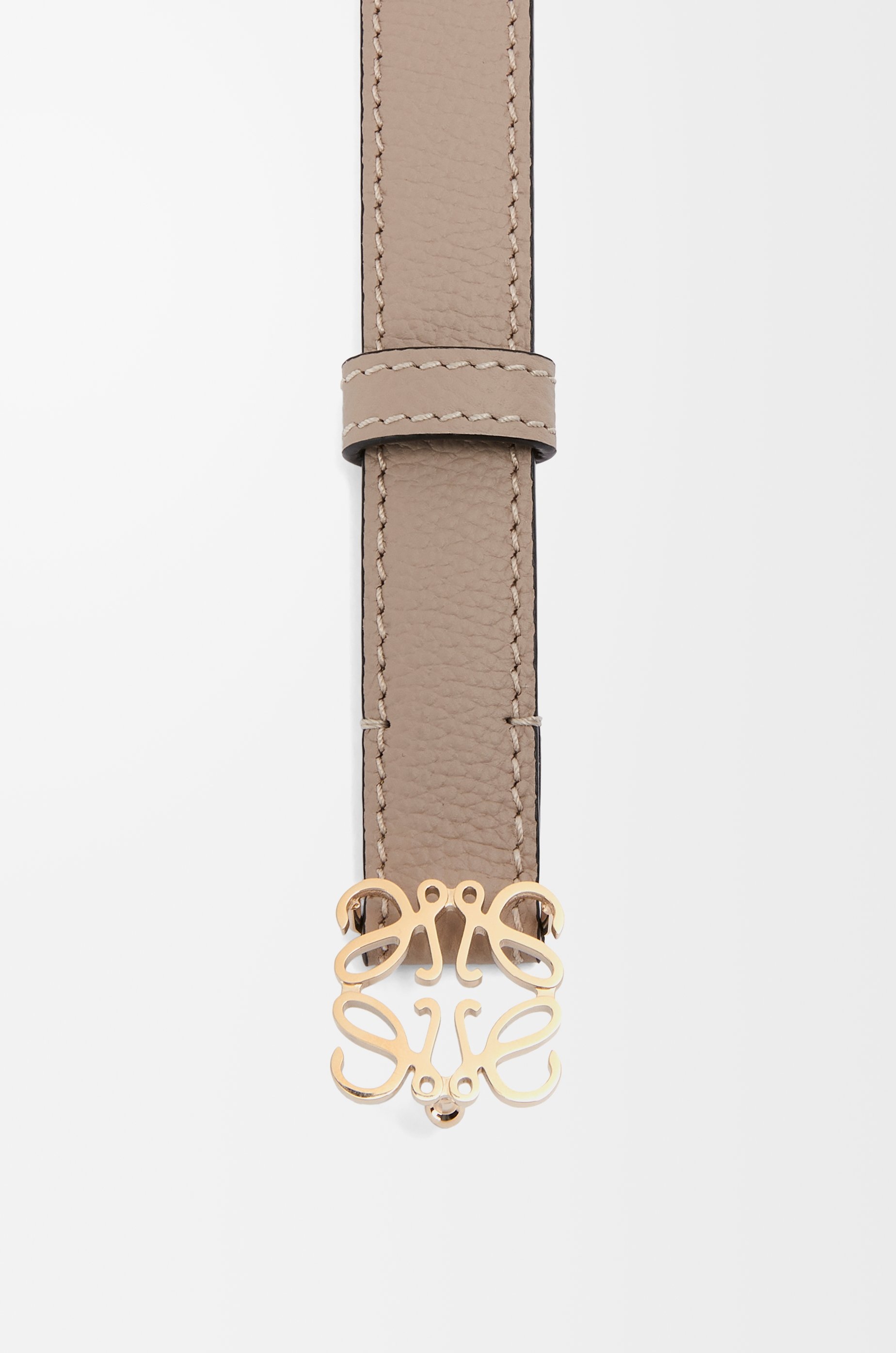 Anagram belt in pebble grain calfskin - 3