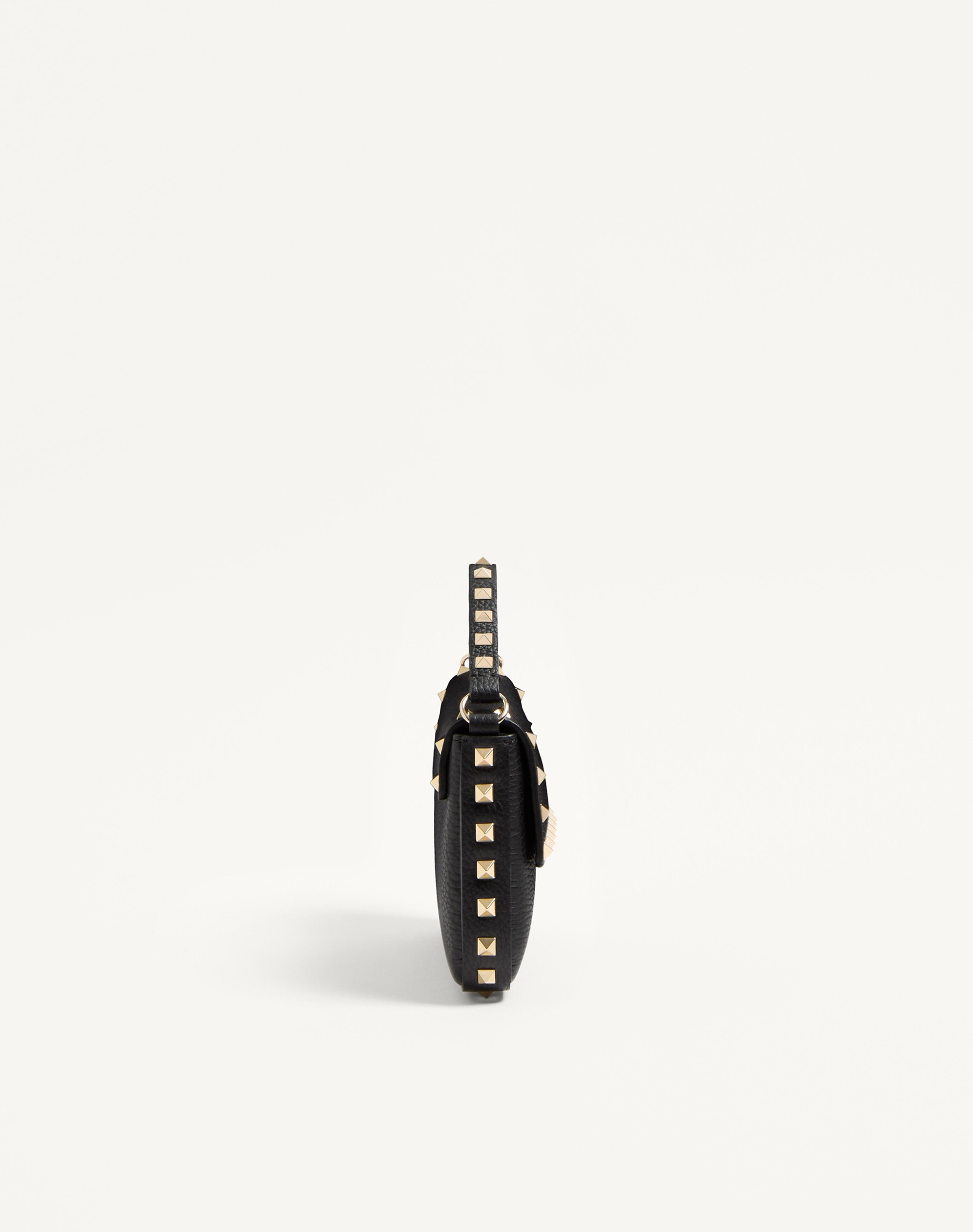 ROCKSTUD GRAINY CALFSKIN POUCH - 3