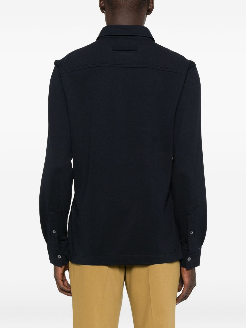 long-sleeve polo shirt - 3