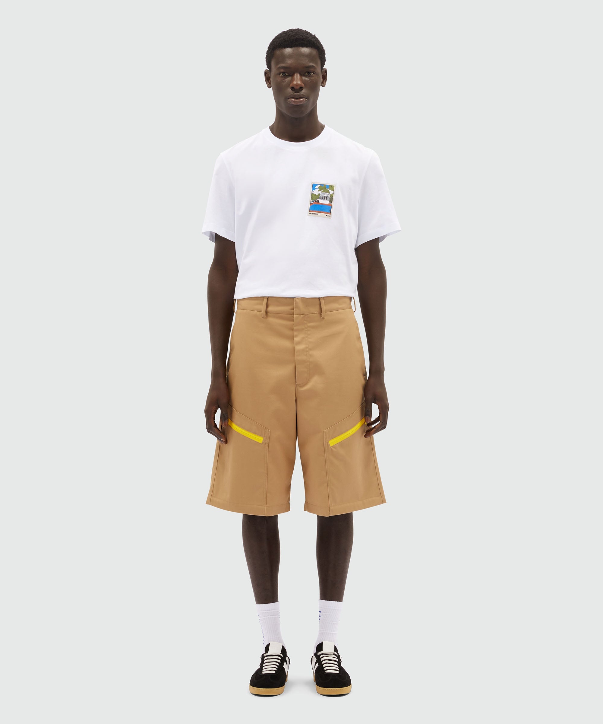 Bermuda shorts in technical gabardine with pockets - 2