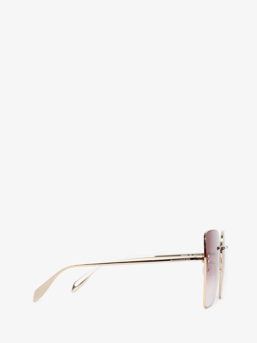 Piercing Bridge Sunglasses in Gold - 3