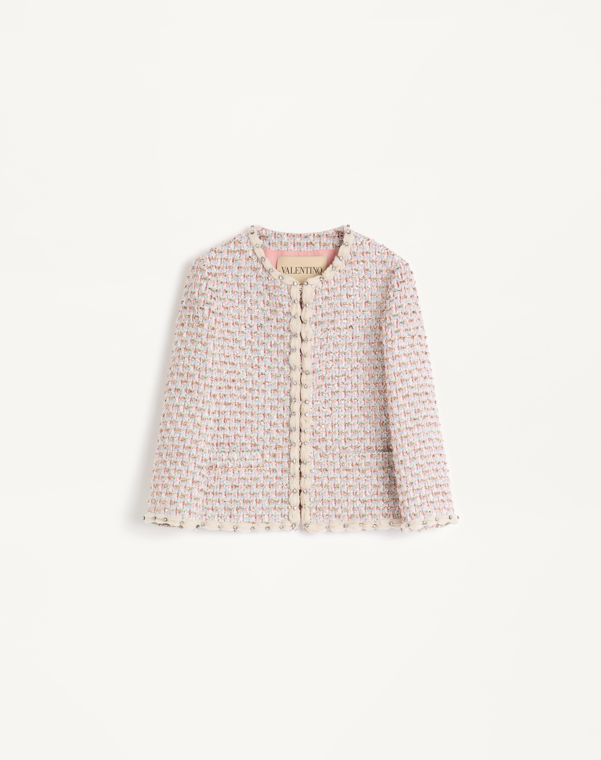 EMBROIDERED RIBBON TWEED JACKET - 1