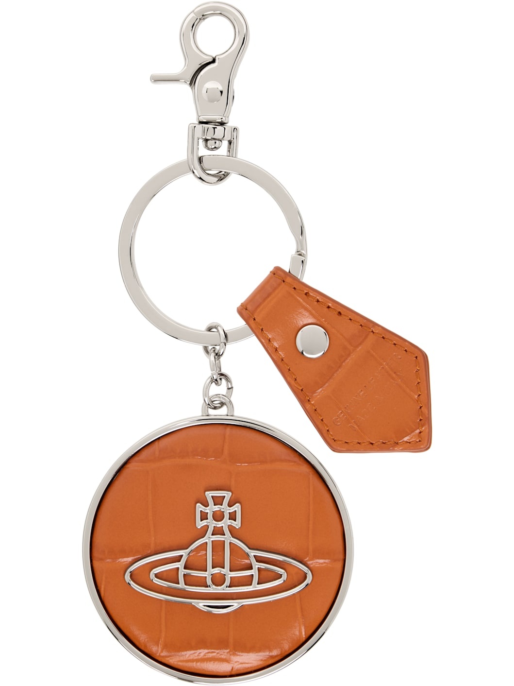 Orange Thin Line Orb Keychain - 1