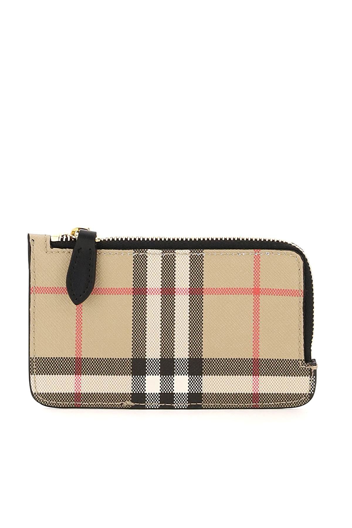 VINTAGE CHECK ZIPPED CARDHOLDER - 1