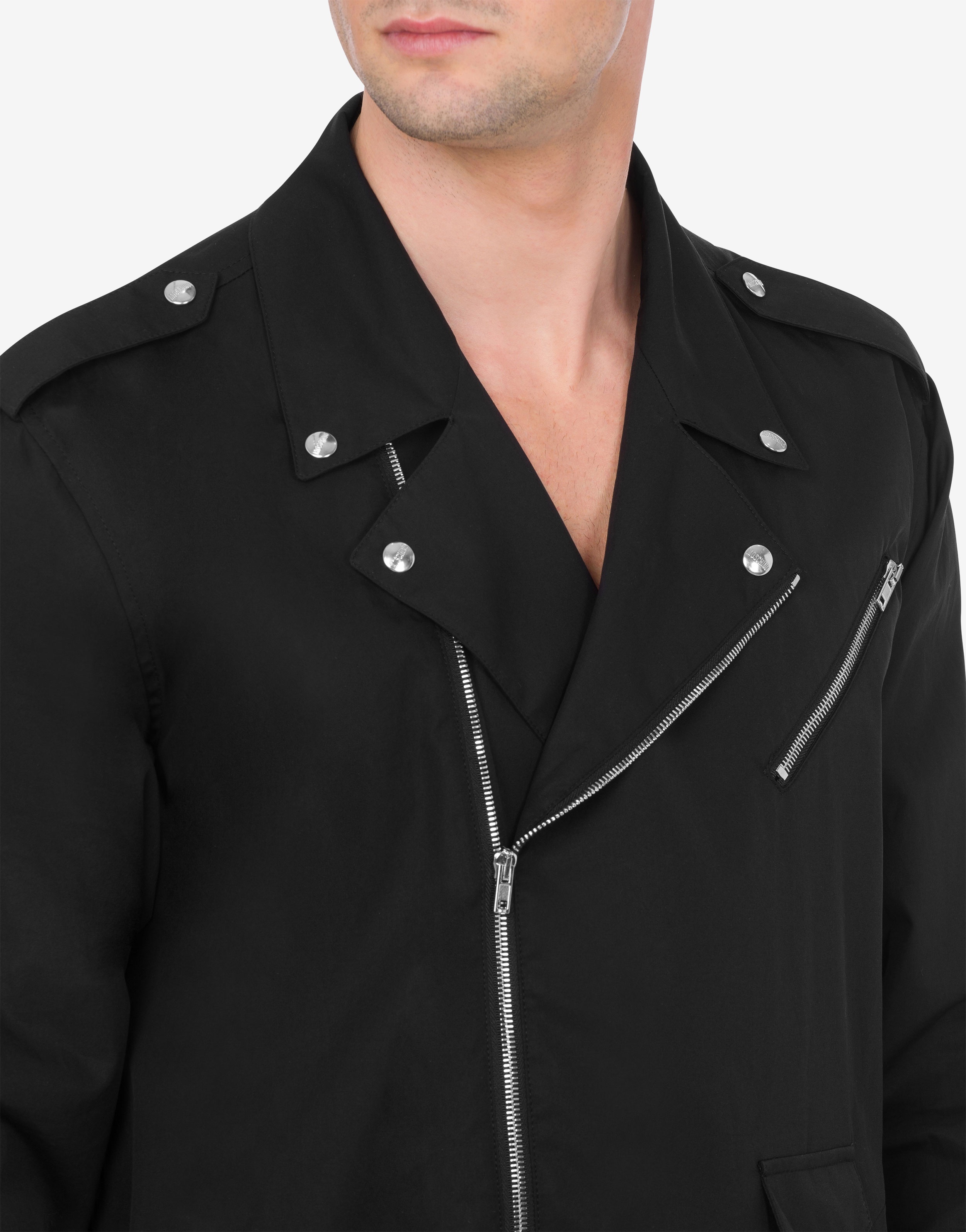 BIKER DETAILS POPLIN SHIRT - 4