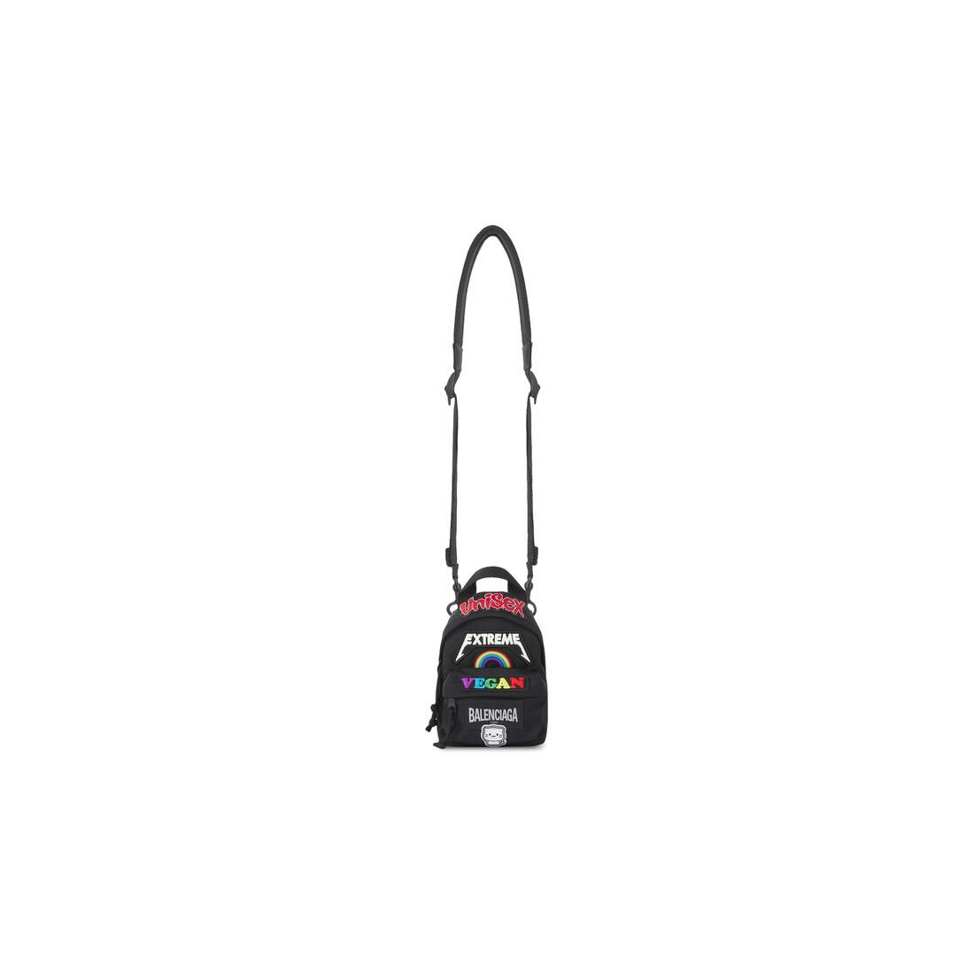 Men's Oversized Mini Backpack in Black - 6