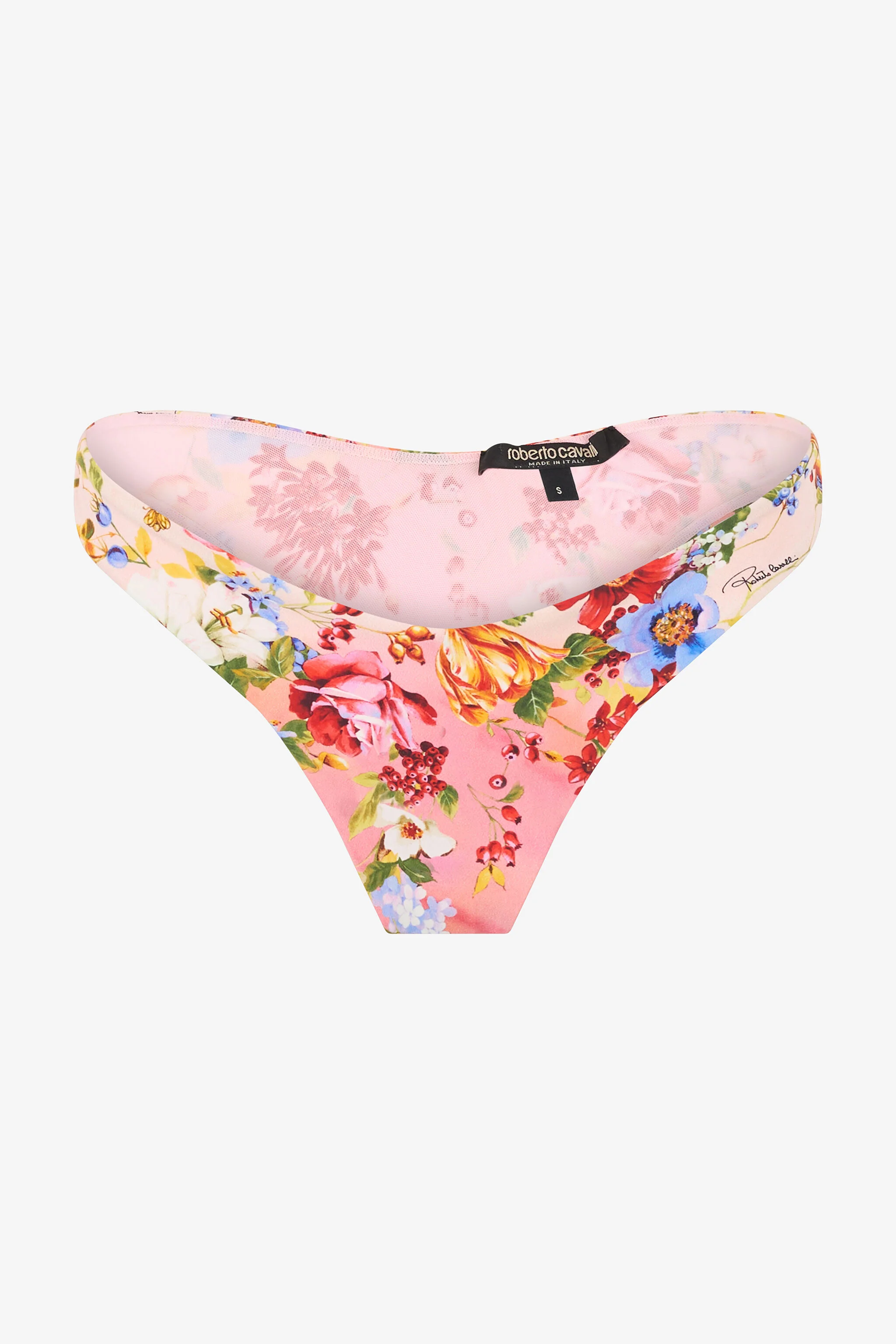 Miami Flowers Print Bikini Bottom - 1