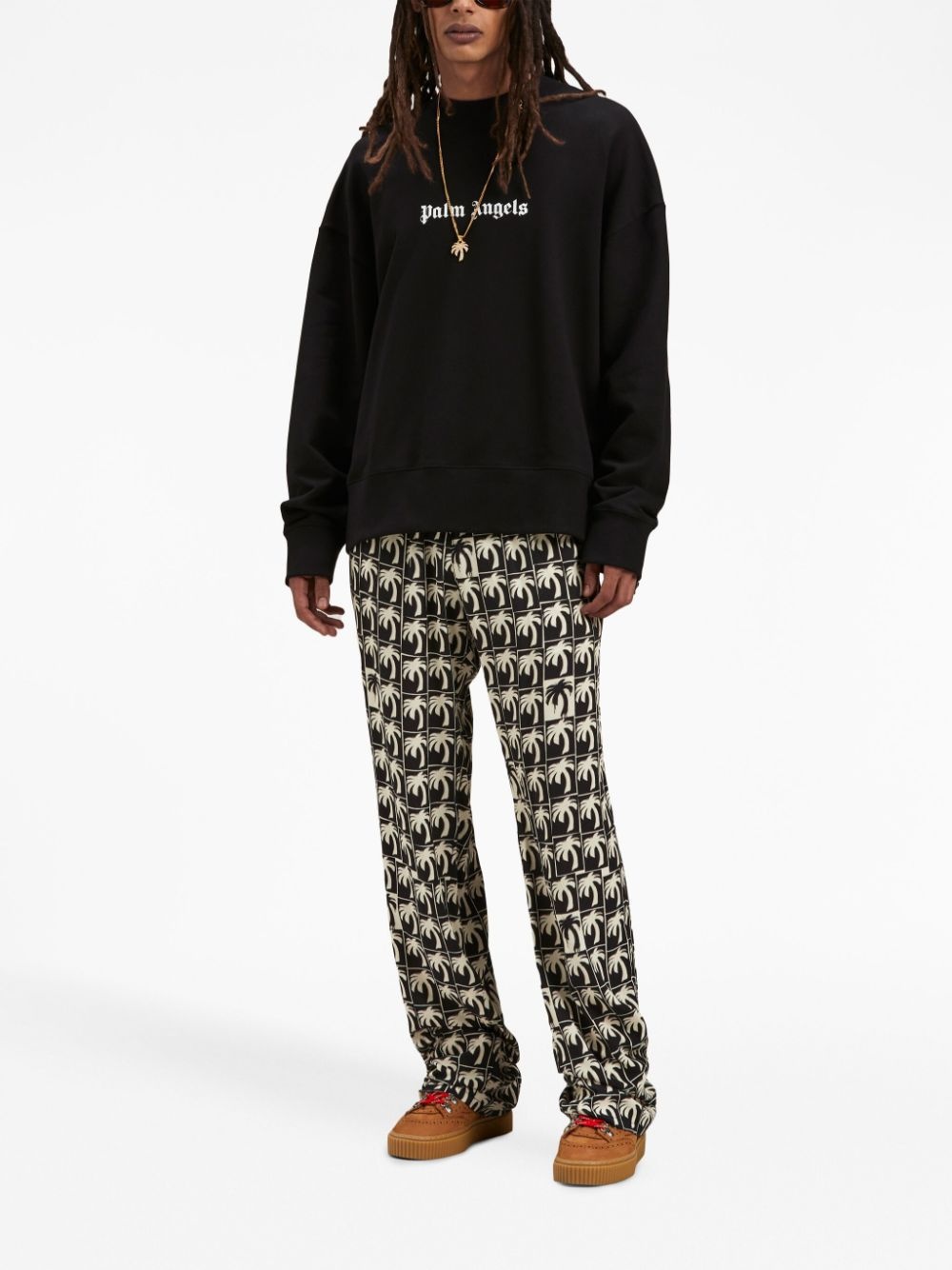 logo-print crew-neck sweatshirt - 2