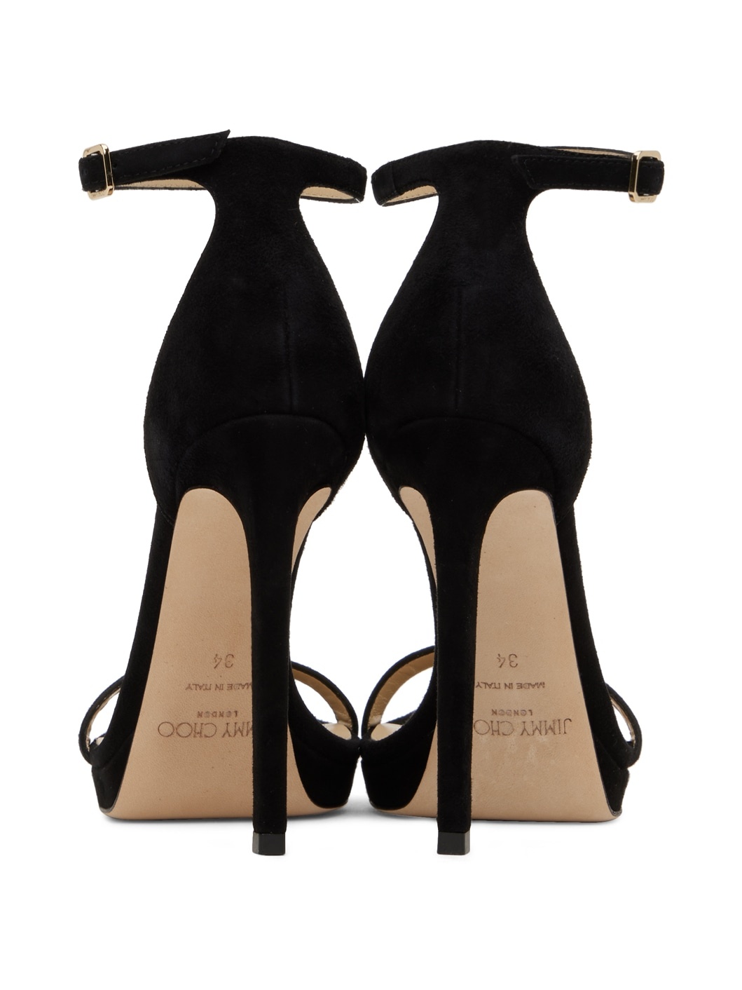 Black Alva 120 Heeled Sandals - 2