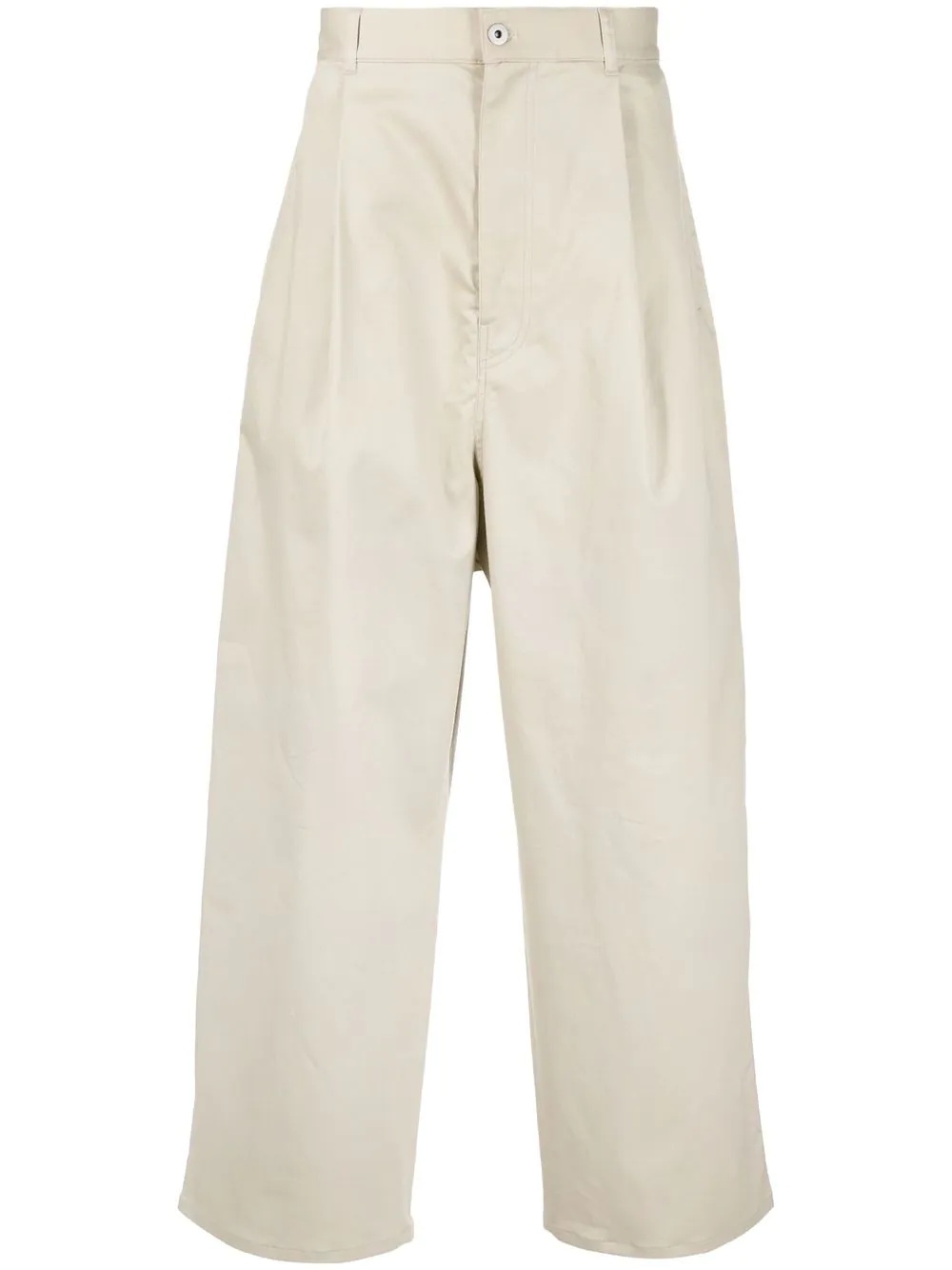 pleat-detail trousers - 1