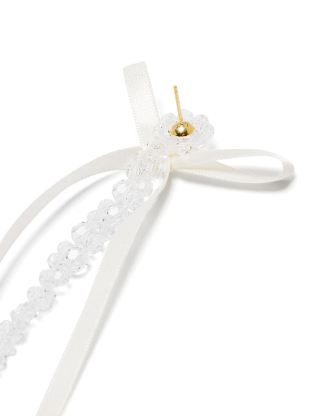 bead-emellished drop earrings - 3