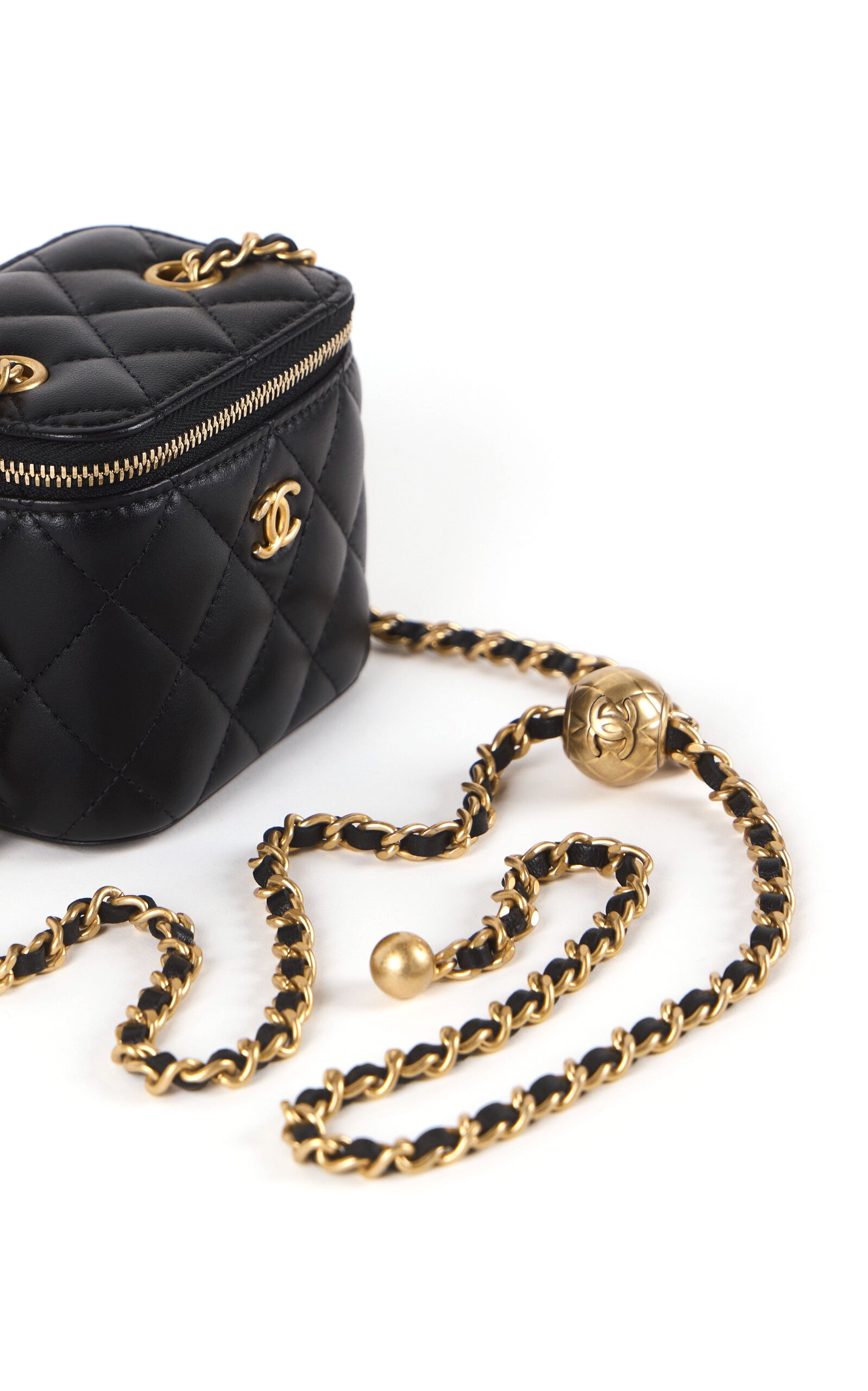 Pristine Pearl Crush Mini Vanity Crossbody Bag black - 4