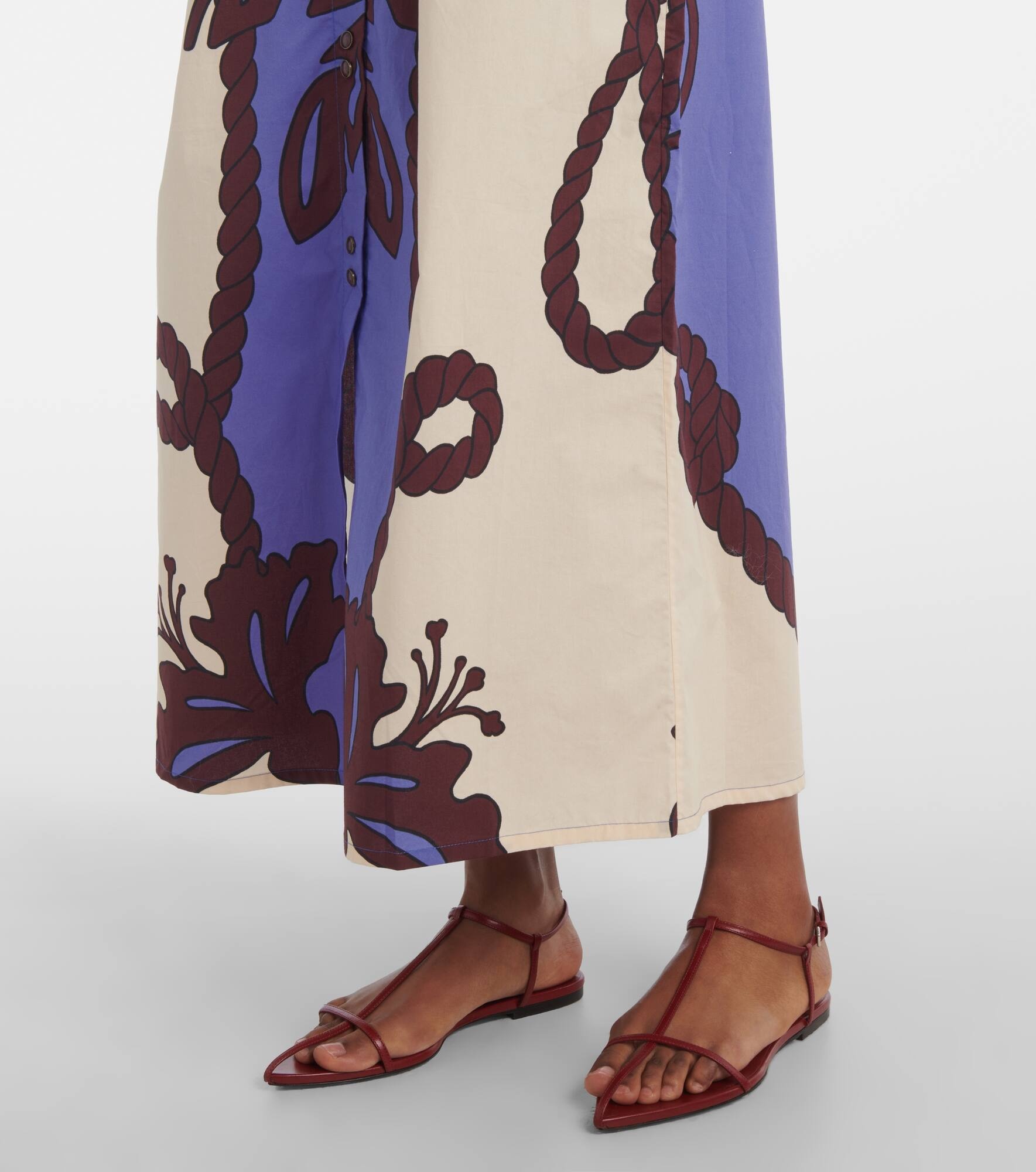 Latitud Marina printed cotton midi dress - 5