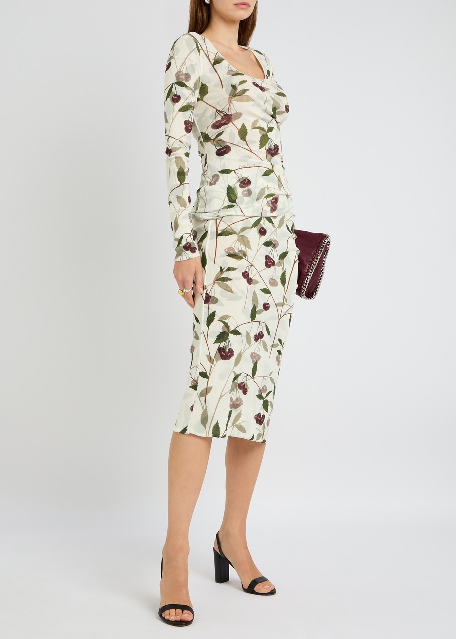 Stella Mccartney Cherry Print Mesh top - 4