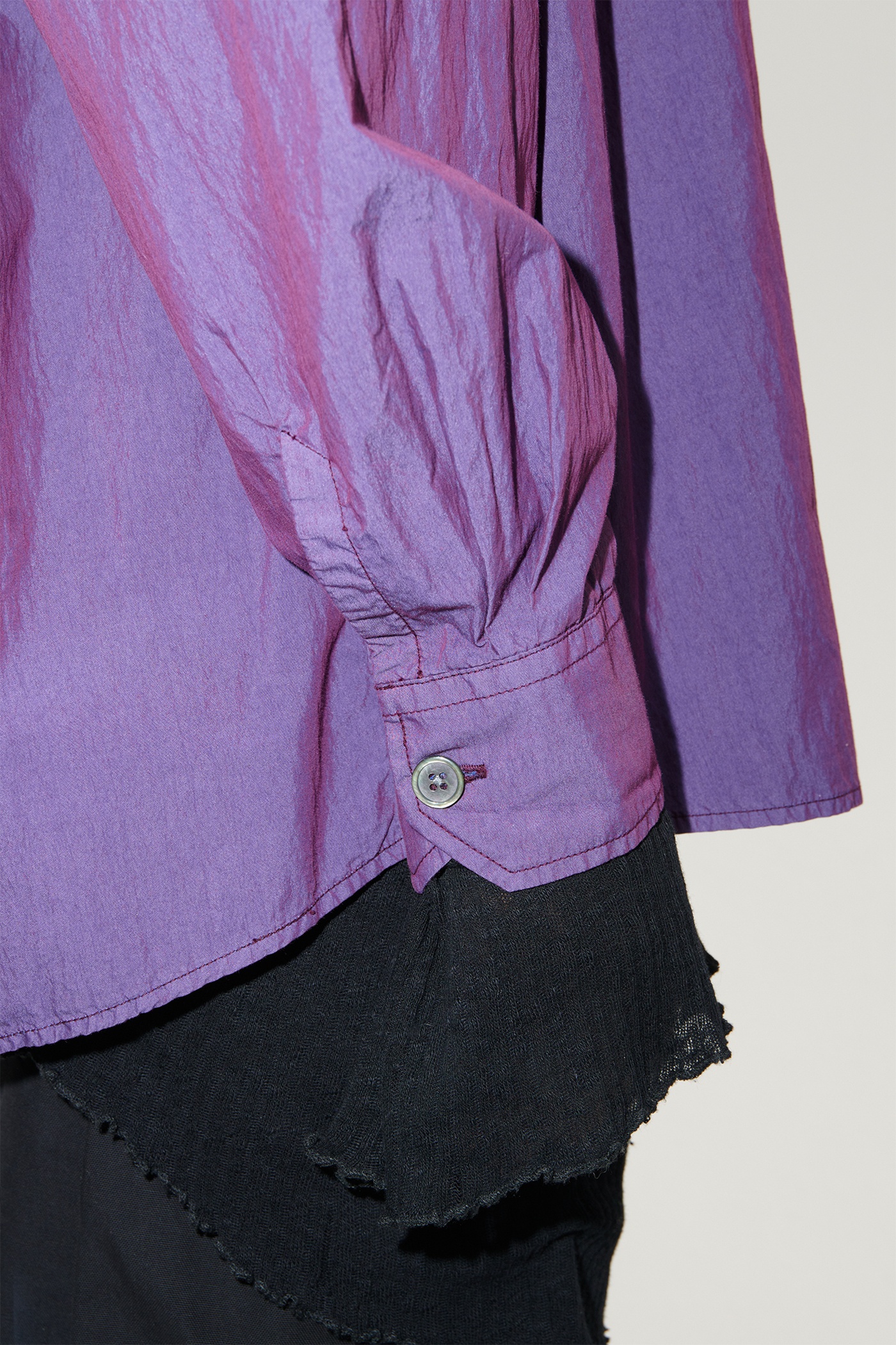 Borrowed Shirt Blackcurrant Parachute Poplin - 5