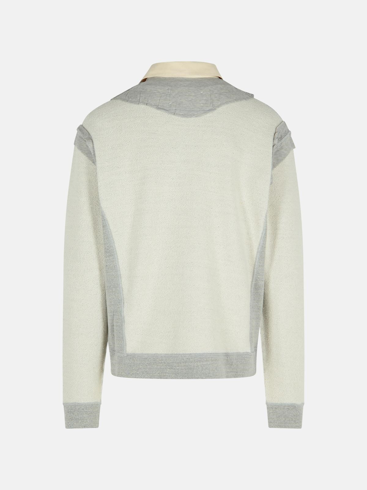 GRAY COTTON SWEATSHIRT - 3