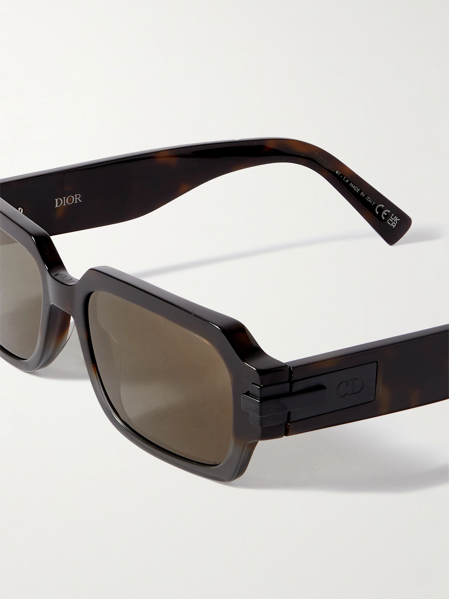 DiorBlackSuit XL S1I Square-Frame Tortoiseshell Acetate Sunglasses Tortoiseshell - 3