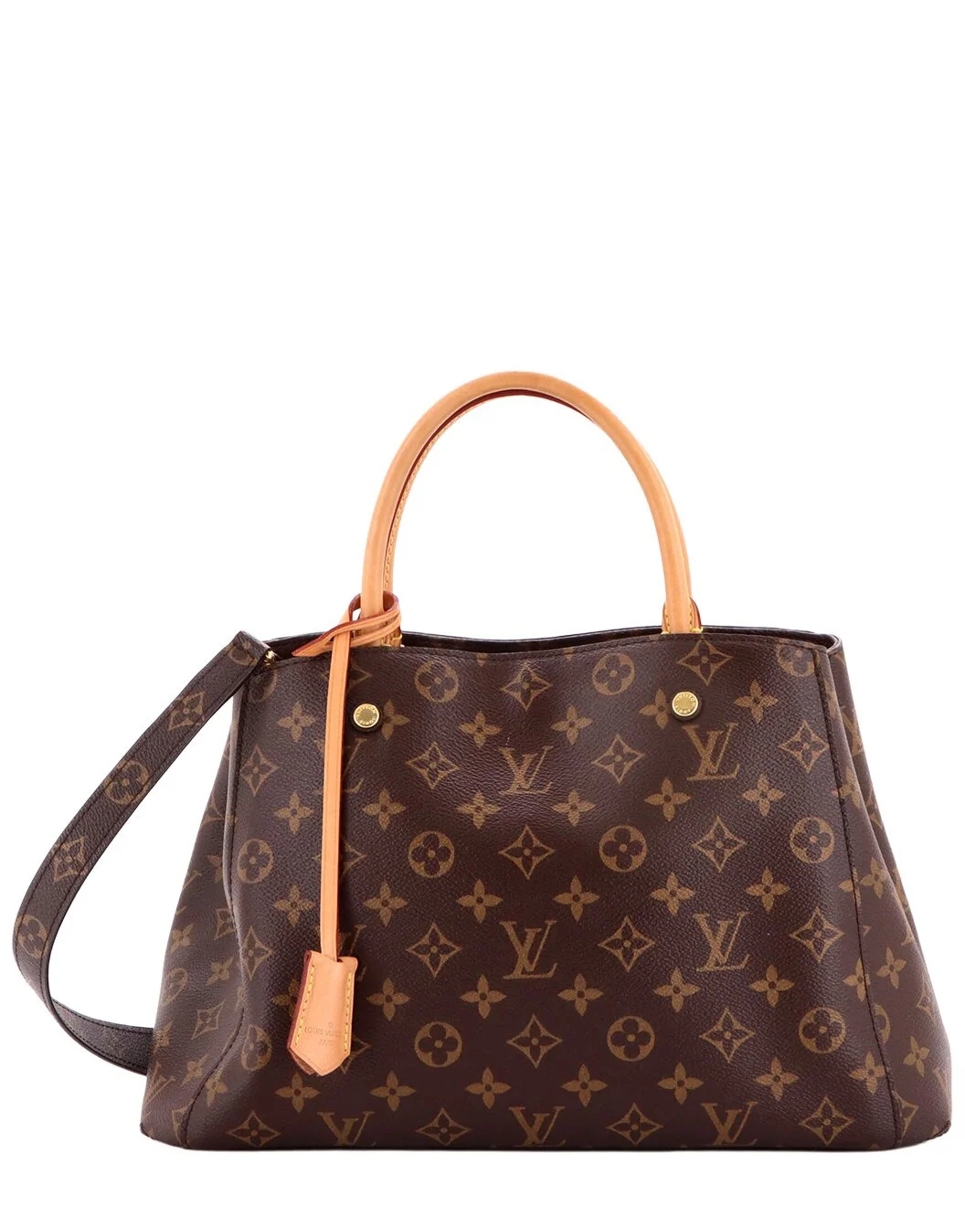 Louis Vuitton Montaigne Handbag Monogram Canvas MM (Authentic Pre-Loved) - 1