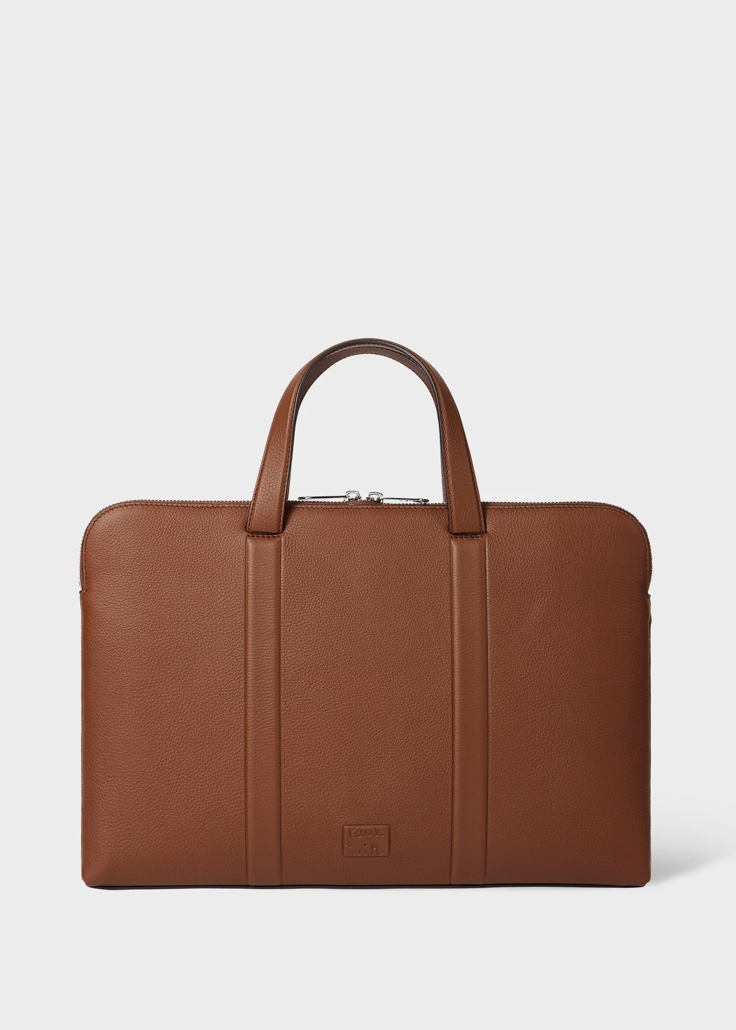 Tan Slim Leather Folio - 1