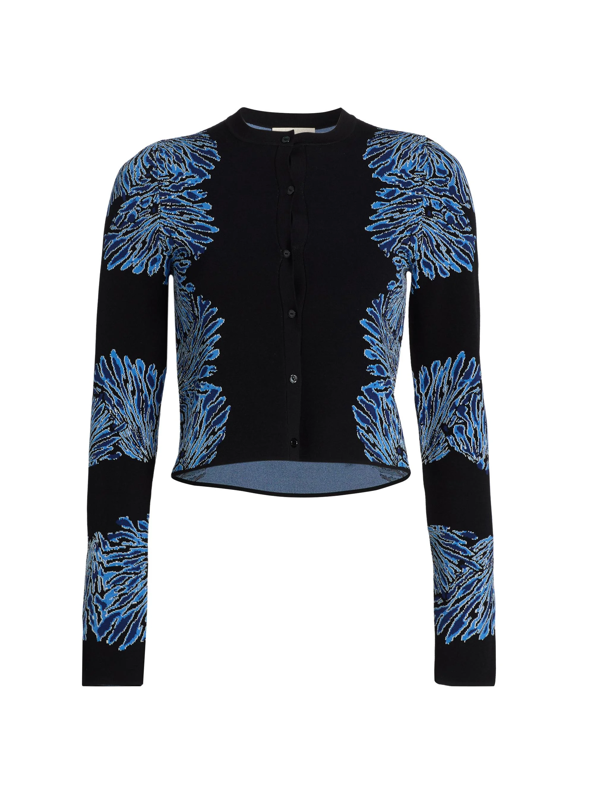 Women's Carina Knit Jacquard Cardigan - Lapis - 1
