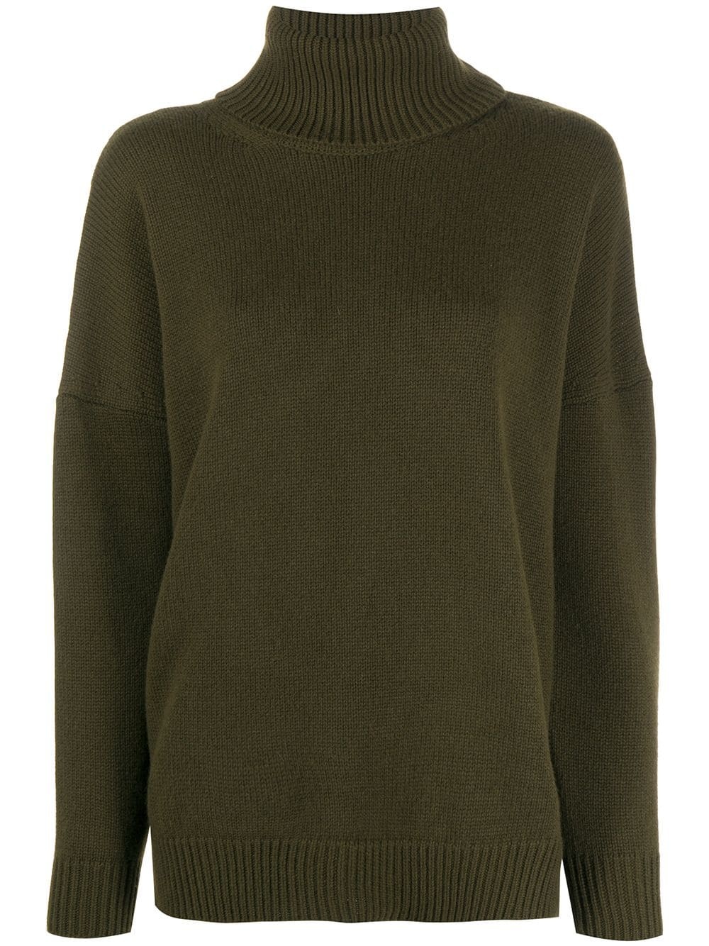 funnel neck cashmere jumper - 1