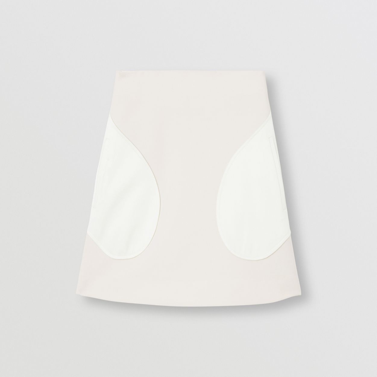 Pocket Detail Wool Silk Mini Skirt - 1