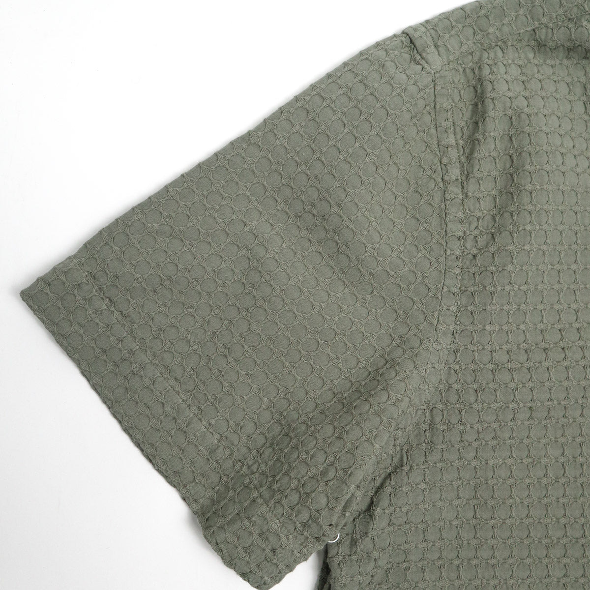 Resort Shirt Olive Geo Weave - 4