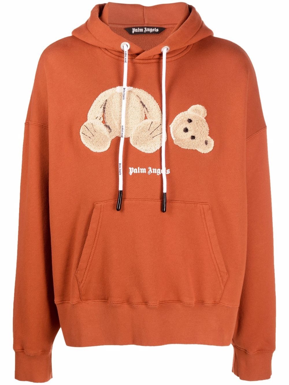 Bear-motif hoodie - 1