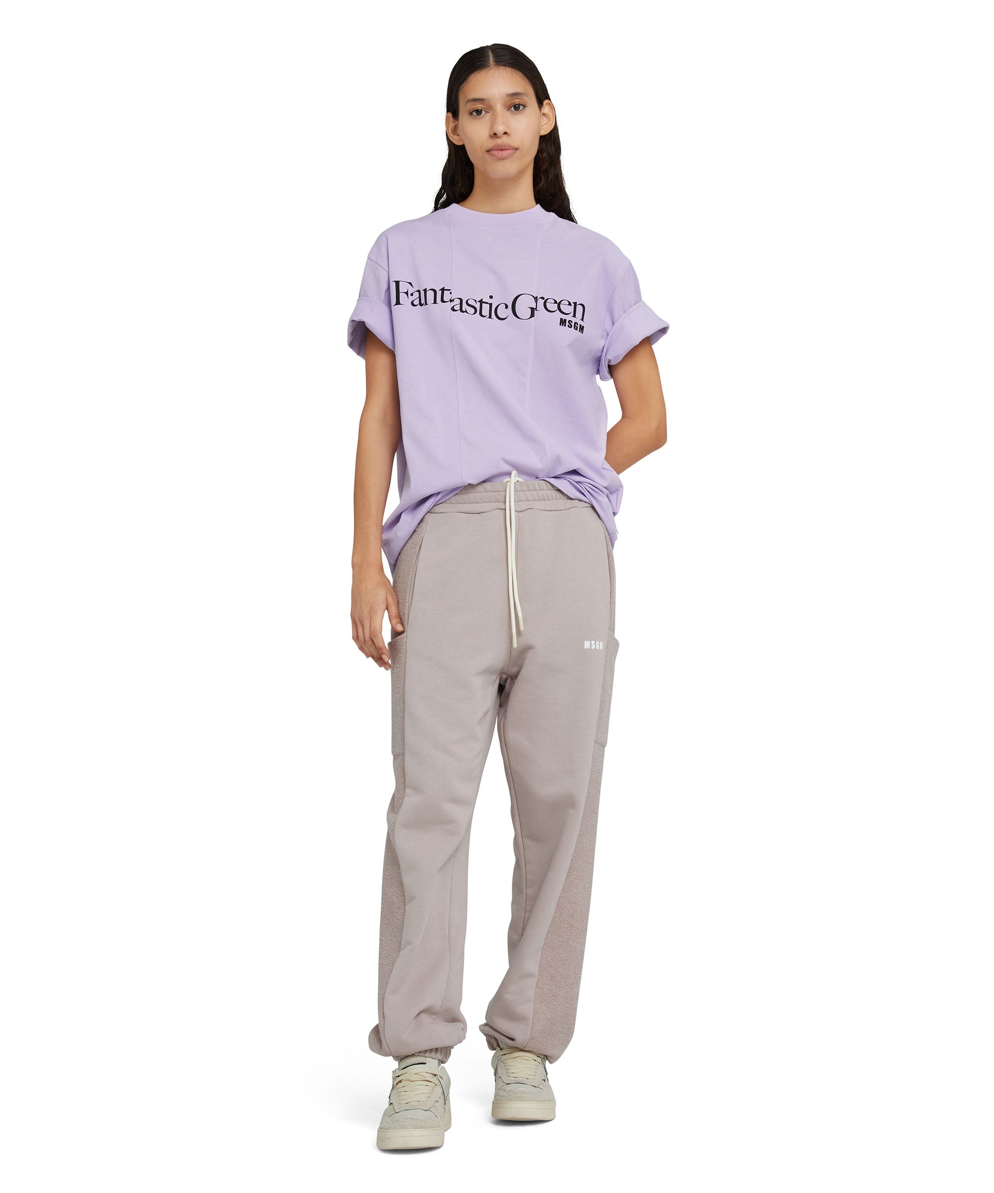 Organic cotton crewneck t-shirt from the MSGM Fantastic Green Capsule - 4