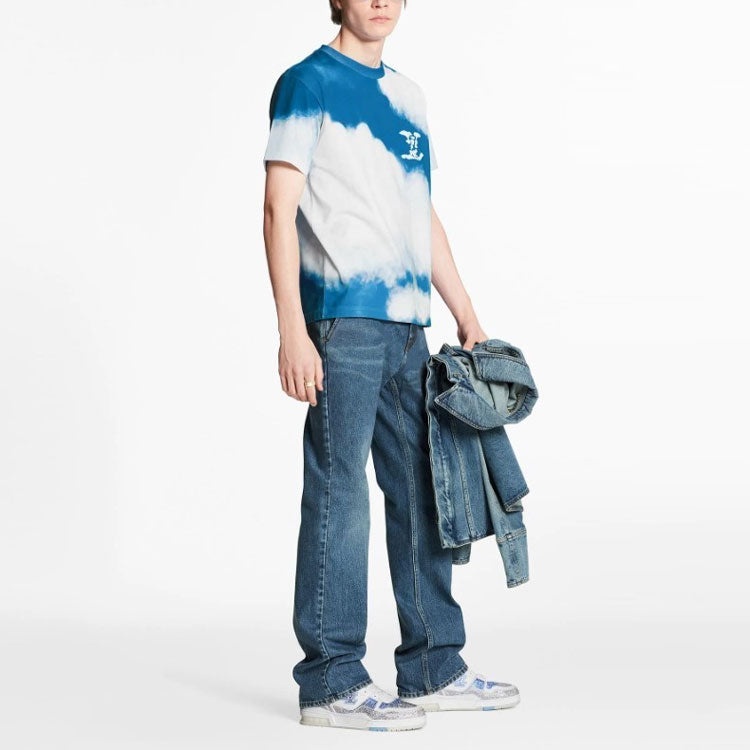 LOUIS VUITTON LV Heaven On Earth Blue Sky White Clouds For Men Blue 1A89U8 - 2