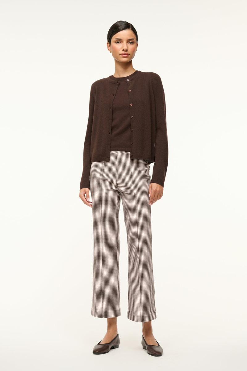 STAUD STAUD MIDNIGHT CASHMERE CARDIGAN DARK CHOCOLATE outlook