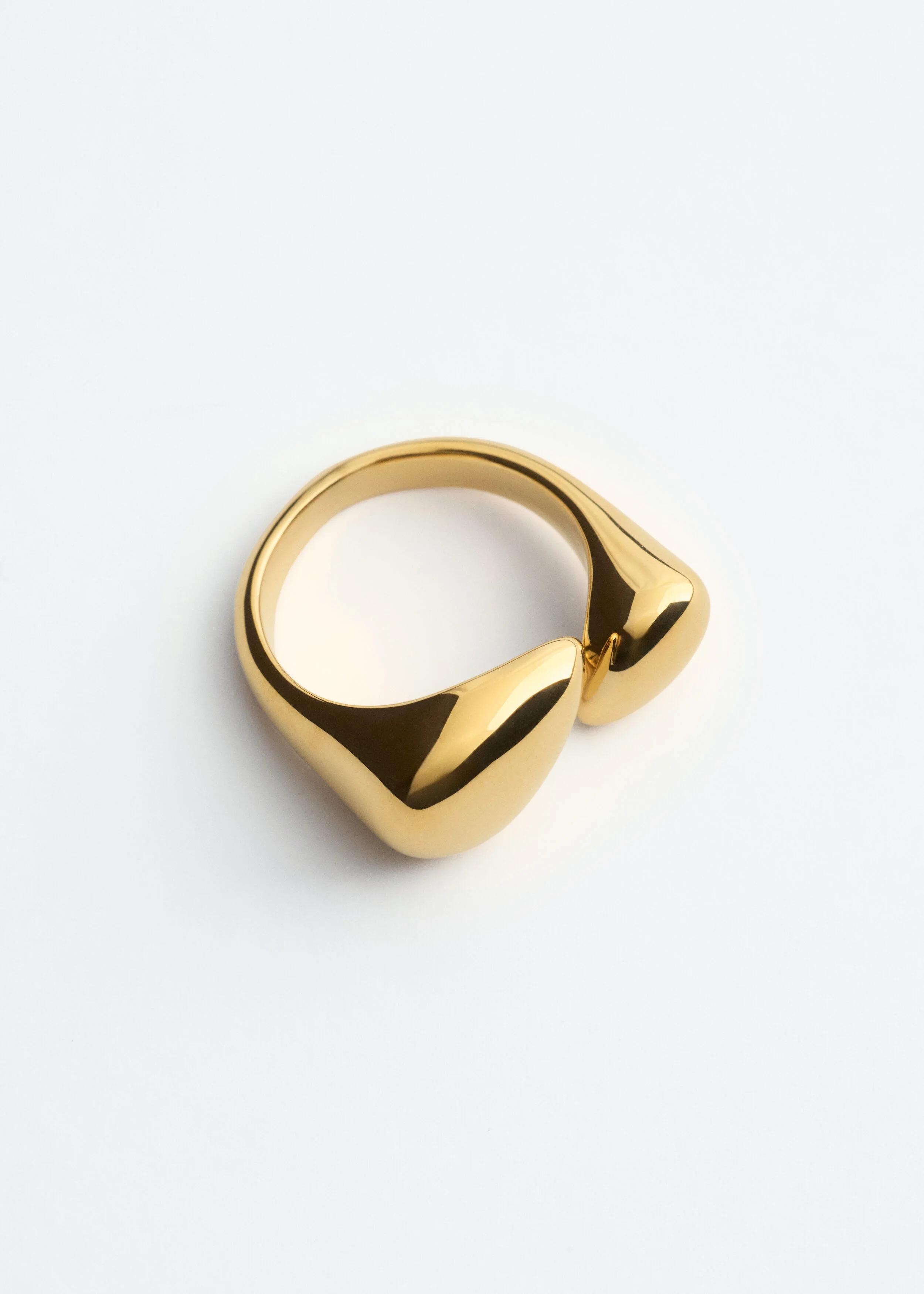 Sculptural Brass Ring - 1