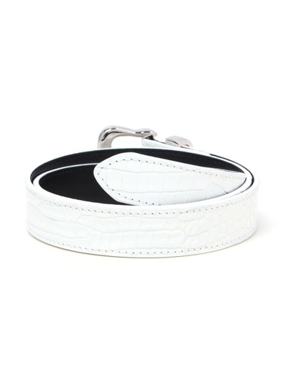 Alessandra Rich chain-detail embossed leather belt outlook