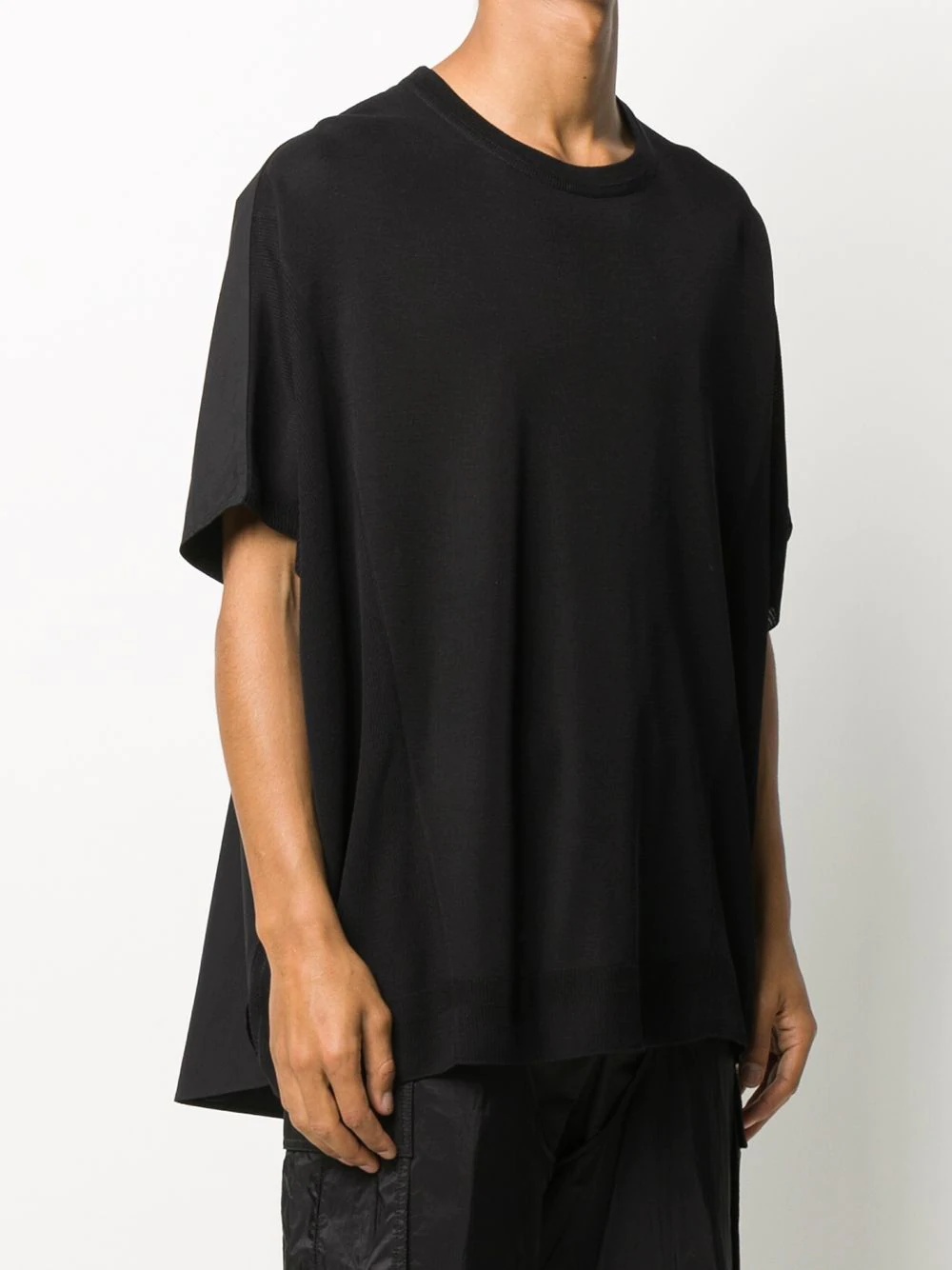 cape detail T-shirt - 3