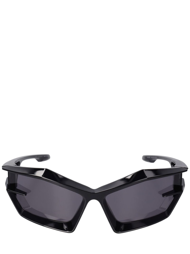 Giv Cut geometric shiny sunglasses - 1