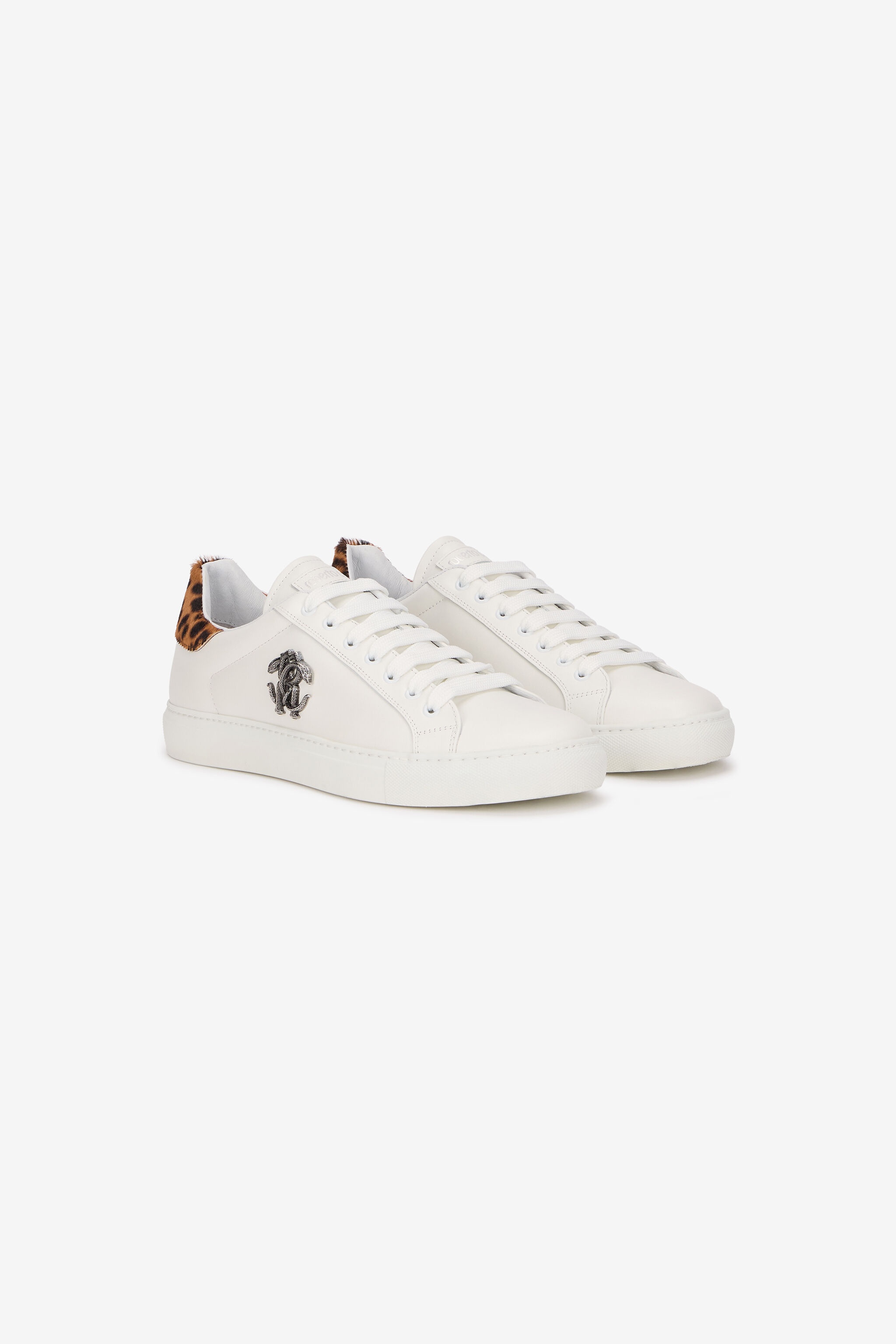Sneakers With Jaguar Skin Insert - 2