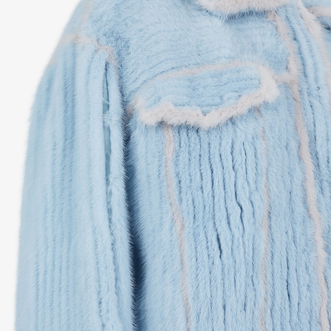 Light blue mink Go-To jacket - 3