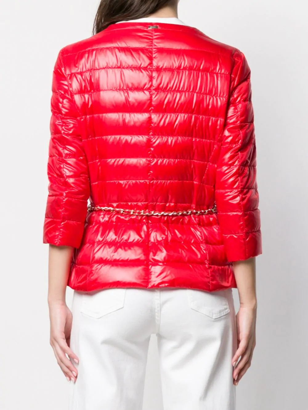 belted quilted jacket - 4