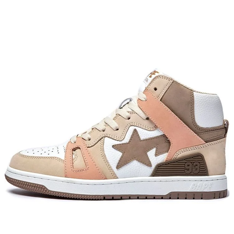 A BATHING APE Bape Sta 93 Hi 'Beige Brown' 1I20-191-011-BROWN - 1