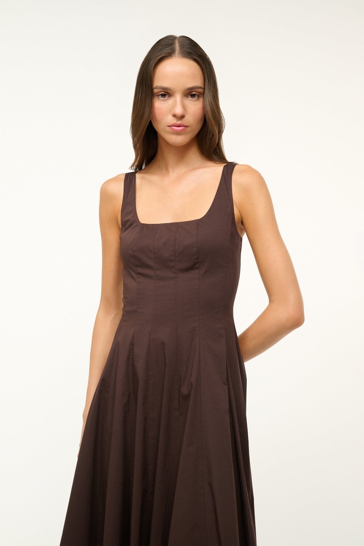 STAUD WELLS DRESS EARTH - 4