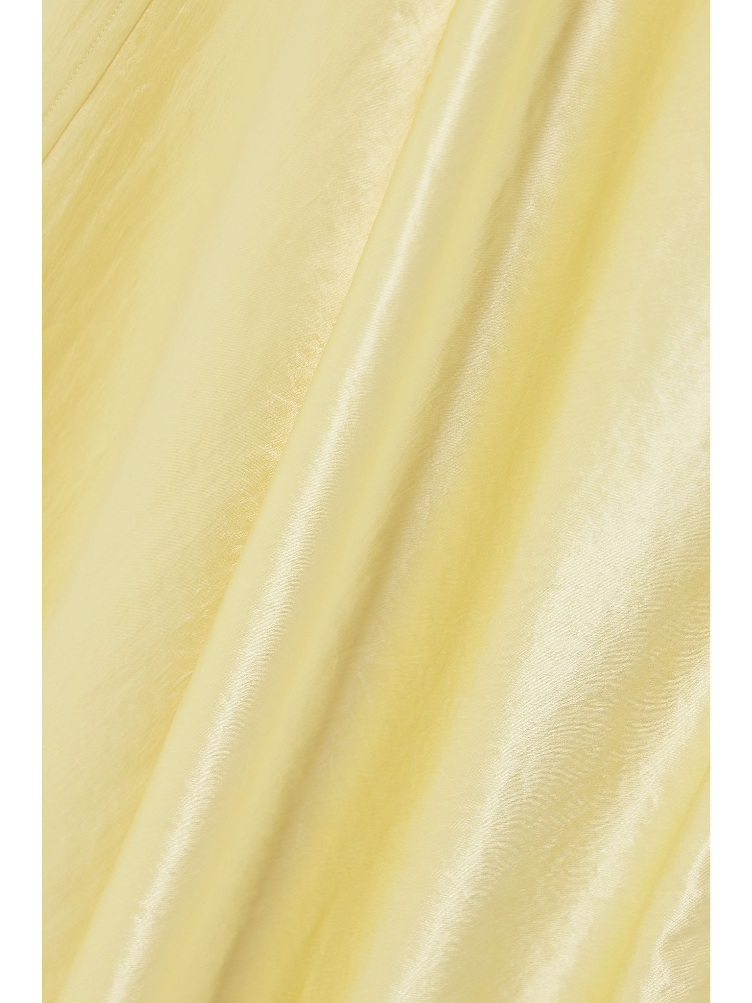 Yara paneled hammered-satin gown Yellow - 4