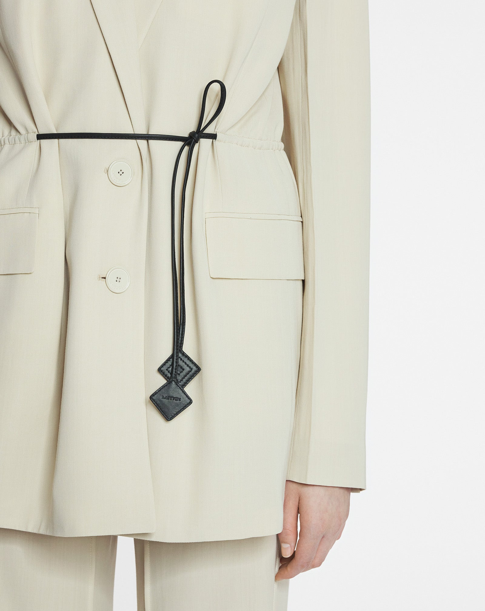 BELTED WOOL BLEND JACKET - 7