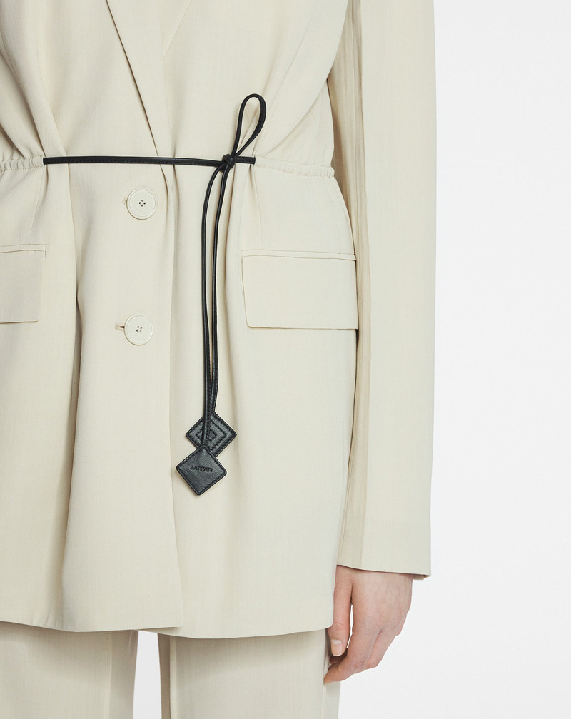 BELTED WOOL BLEND JACKET 7