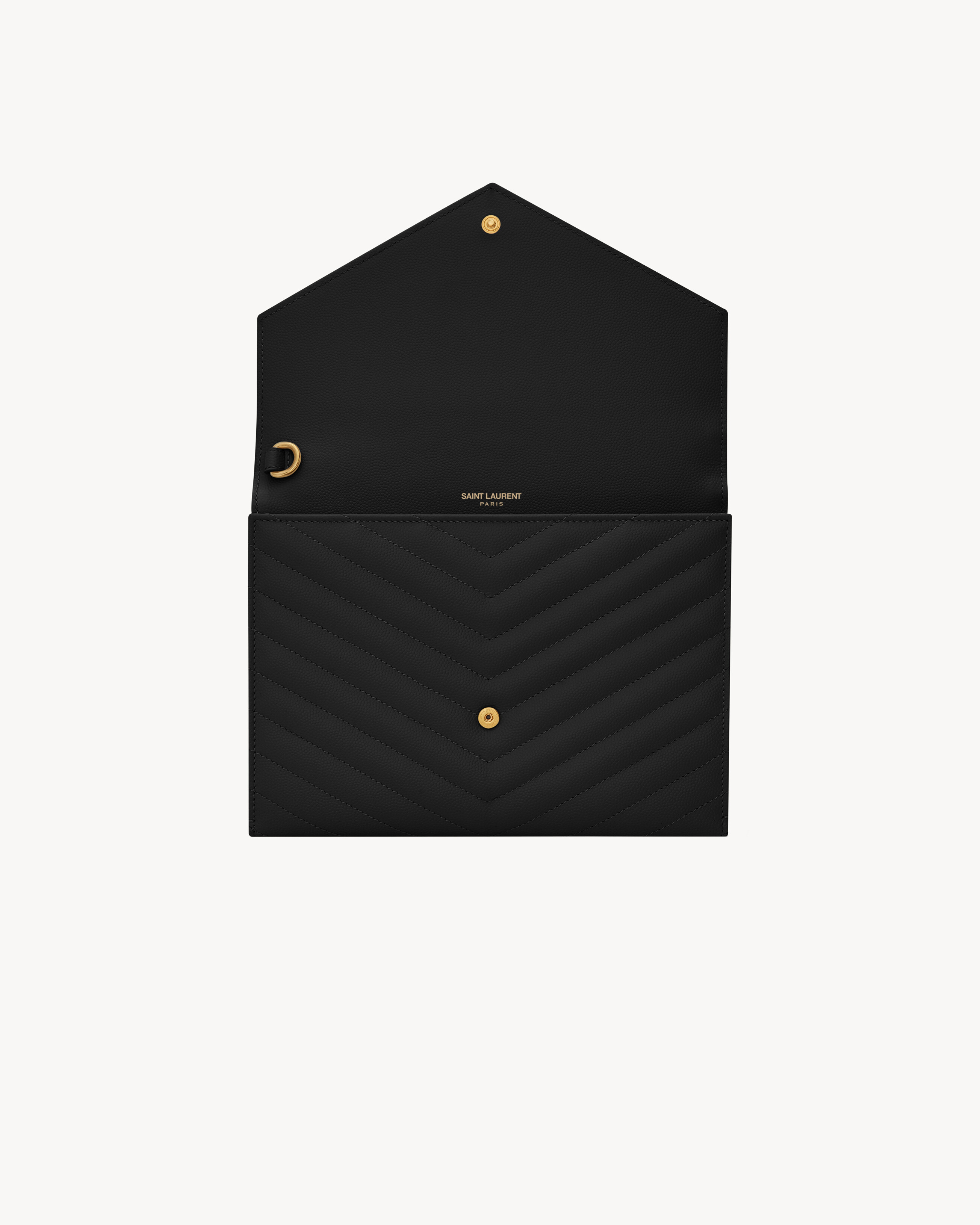 CASSANDRE MATELASSÉ FLAP POUCH IN GRAIN DE POUDRE LEATHER - 4