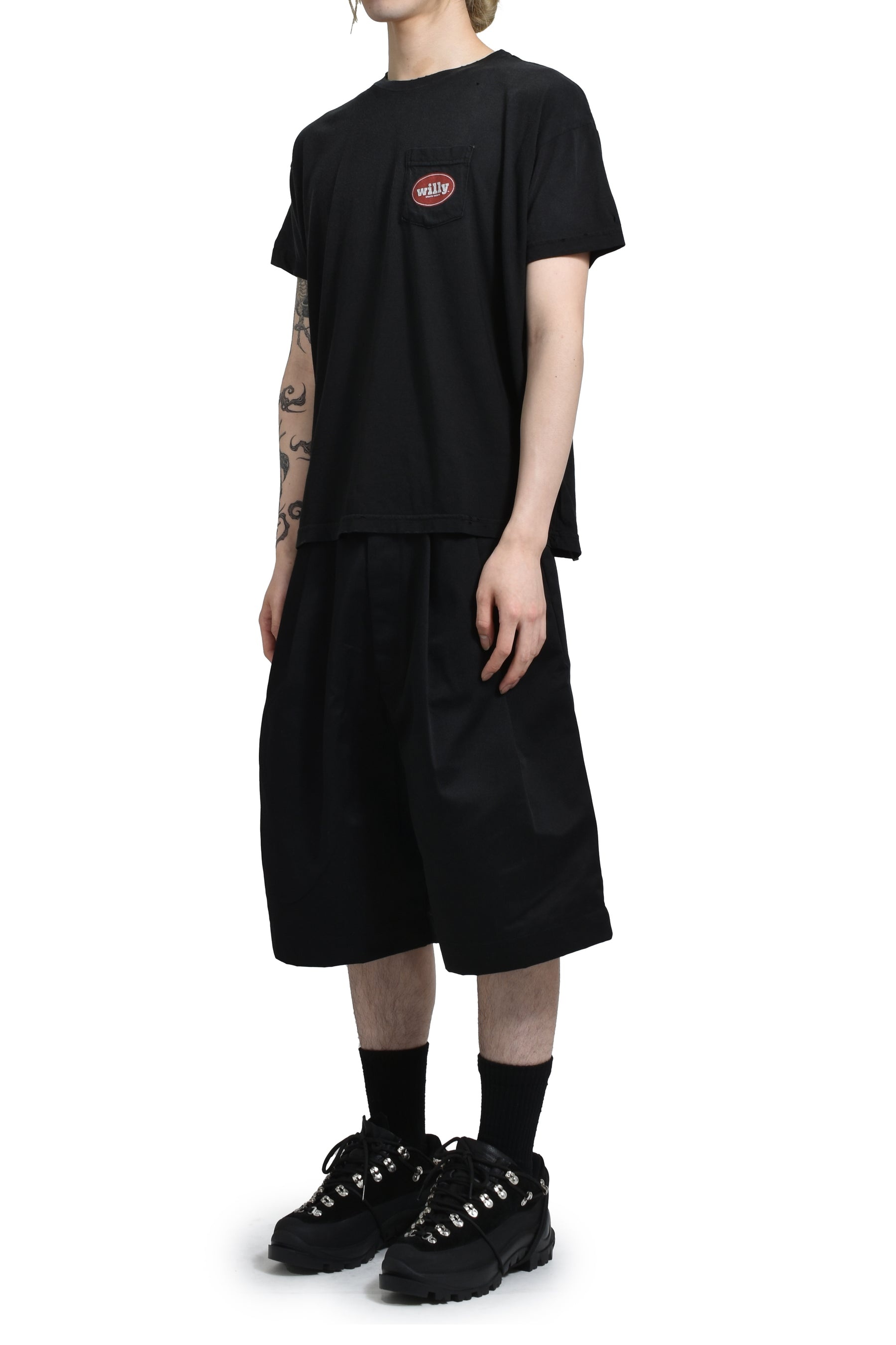 CHORIZO DESTROYED EASY TEE / WASHED BLK - 4