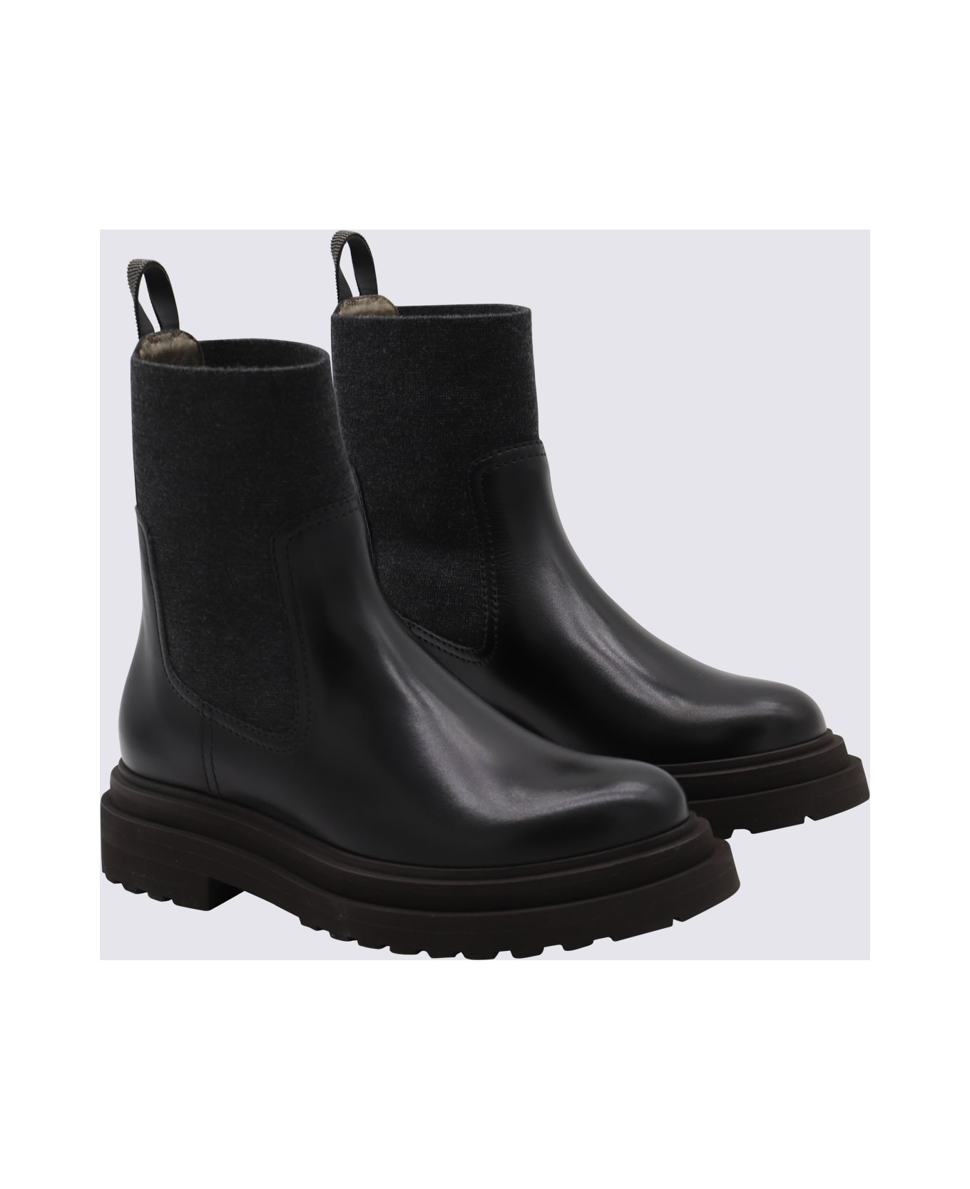 Black Leather Boots - 2