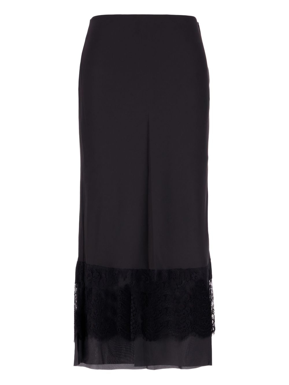 lace-trimmed maxi skirt - 2