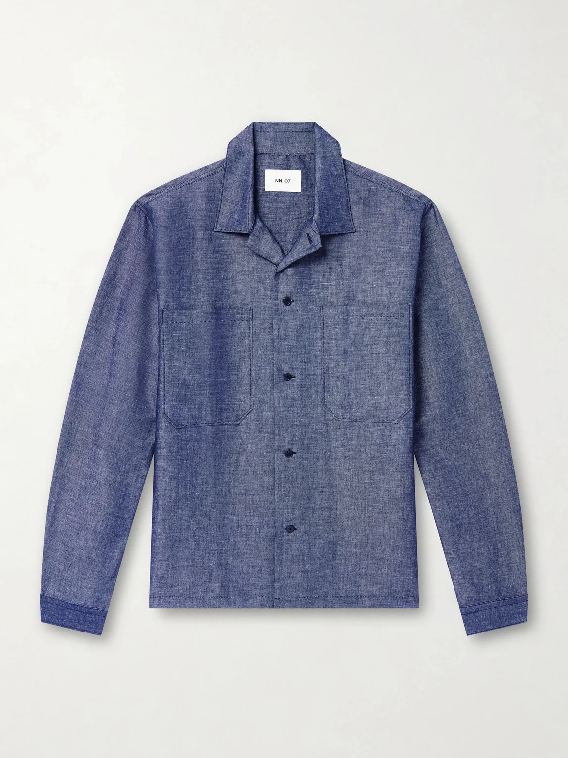 Rob Cotton And Linen-Blend Chambray Shirt - 1