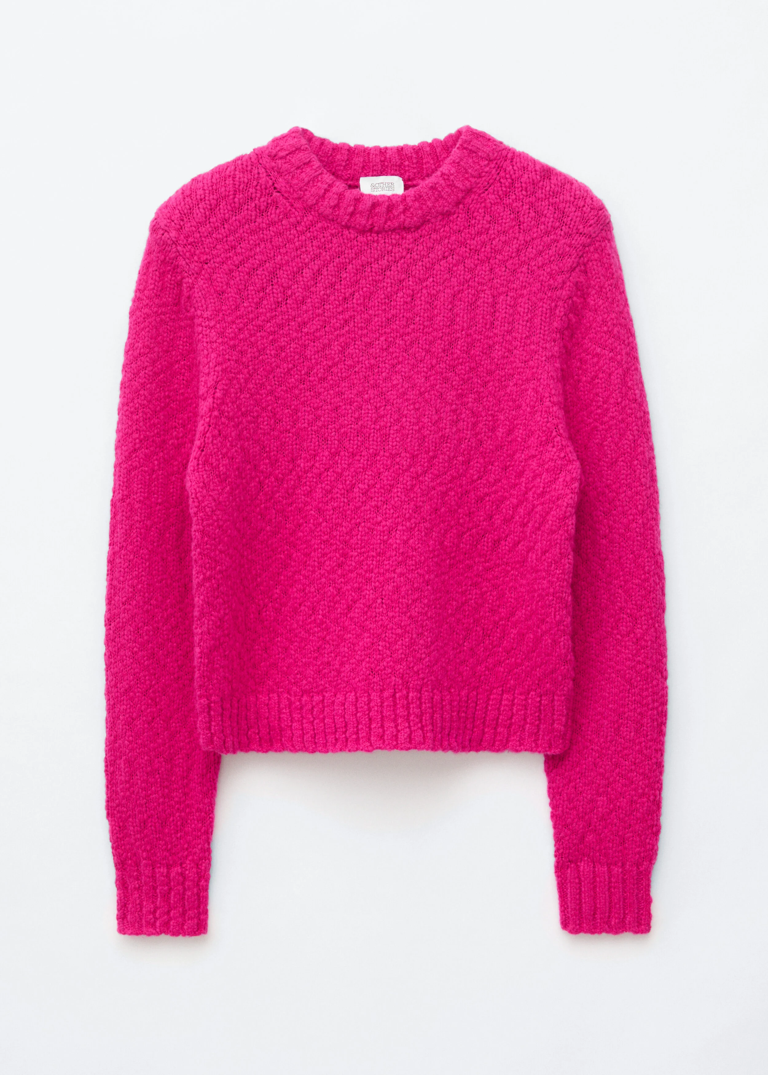 Wool-Cotton Bouclé Jumper - 1